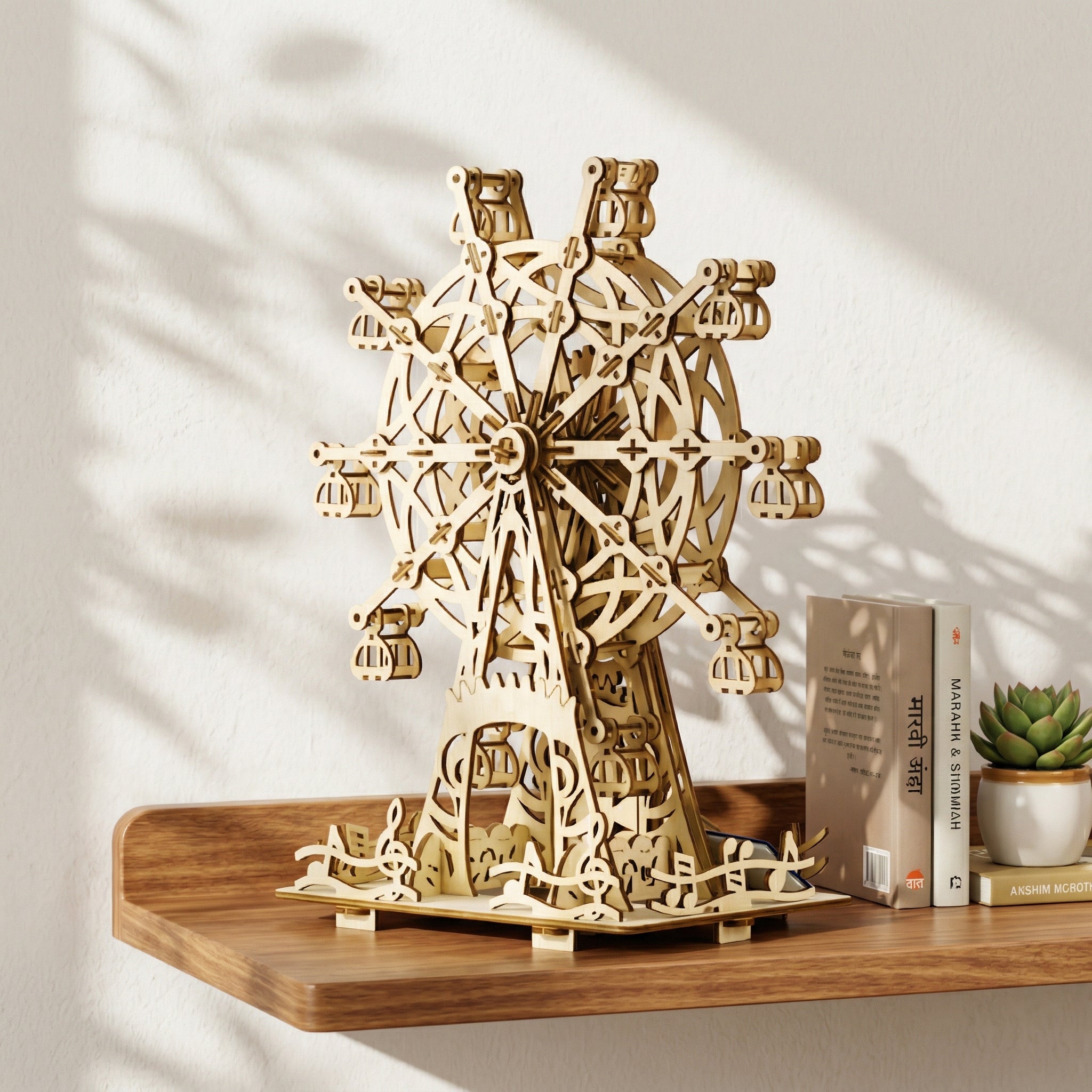 Ferris Wheel - 3D Wooden Mechanical Puzzle Model – Tac Tow